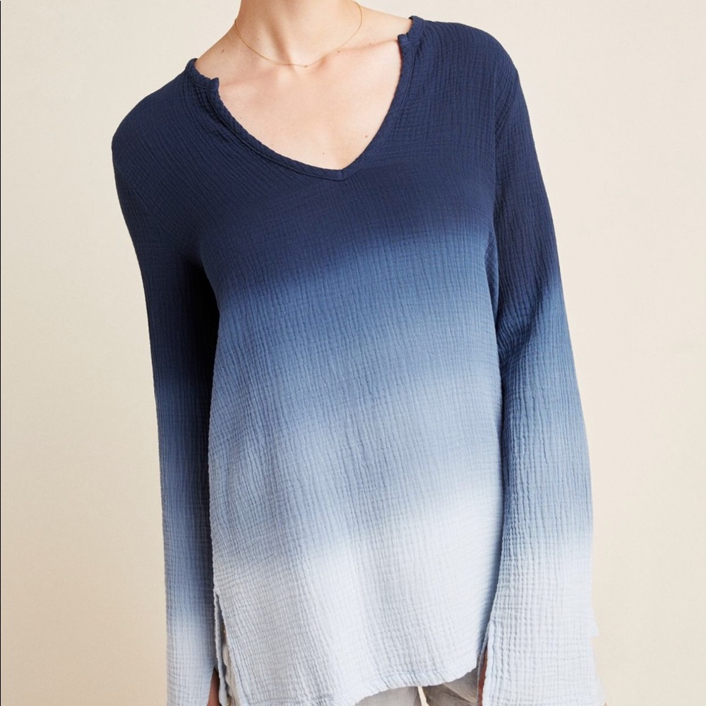 Anthropologie Sol Ángeles Ombré Knit Tunic